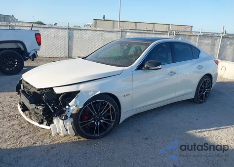 2018 Infiniti Q50 3.0T Red Sport 400 из США, поврежденный, VIN JN1FV7AP8JM461282